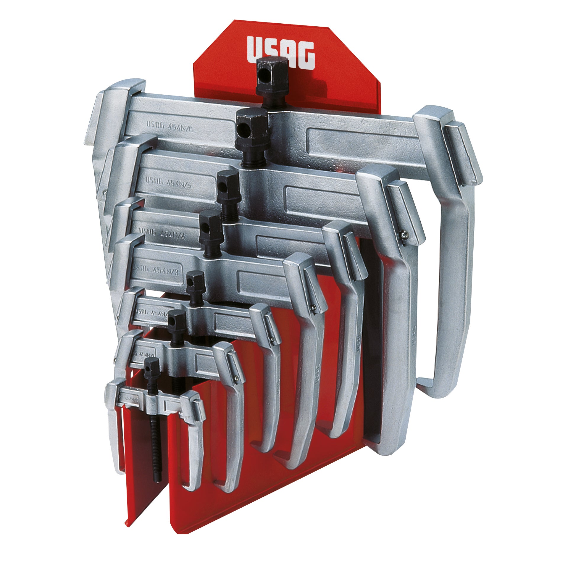 454 S7 - Serie di 7 estrattori a due bracci per esterni - Usag - U04540100 454 S7 - Serie di 7 estrattori a due bracci per esterni - Usag - U04540100